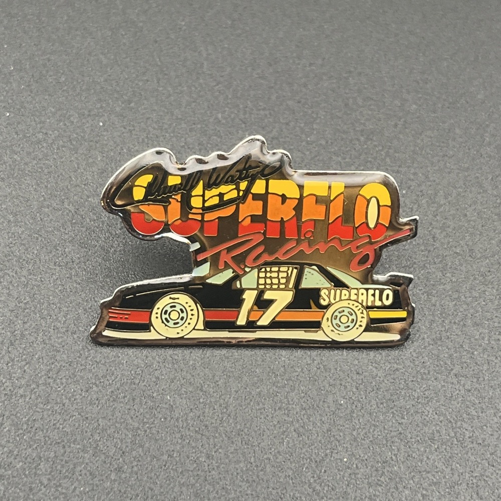 Darrell Waltrip #17 NASCAR Superflo Racing Sponsor Lapel‎ Hat Pin